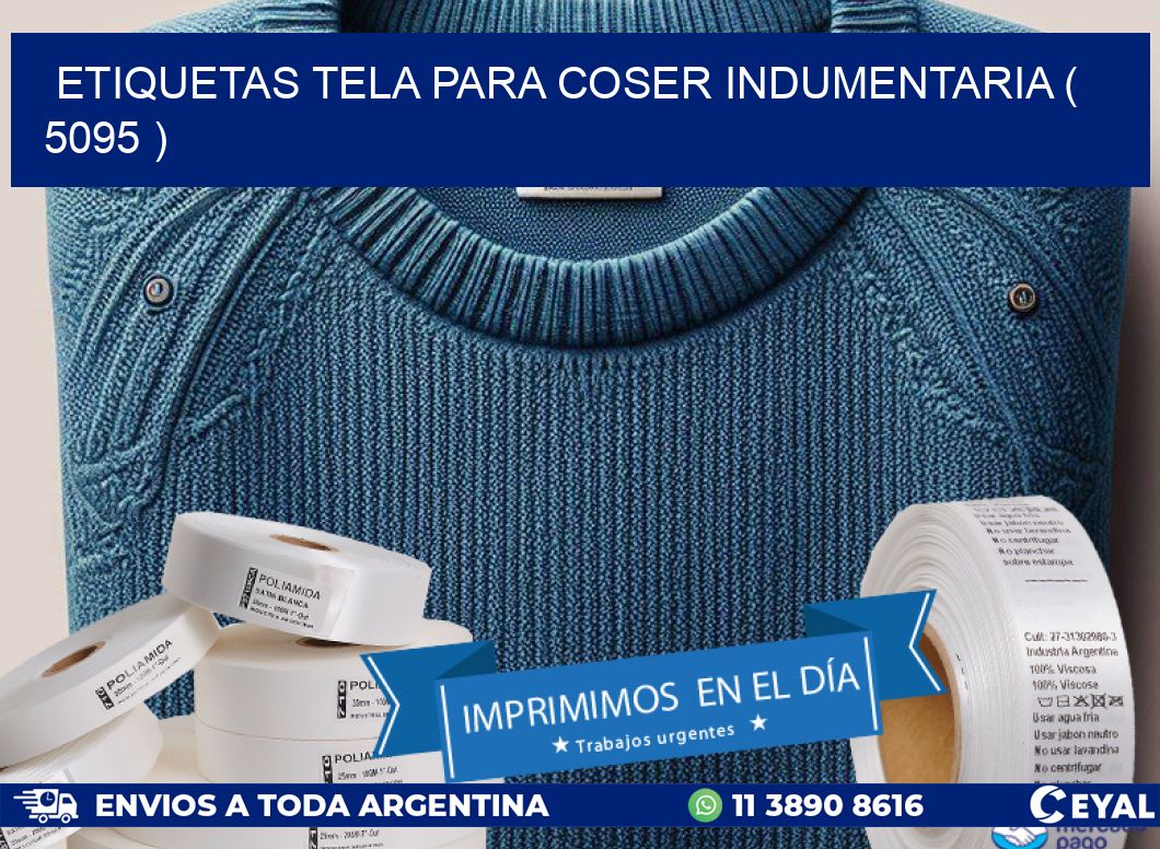 ETIQUETAS TELA PARA COSER INDUMENTARIA ( 5095 )