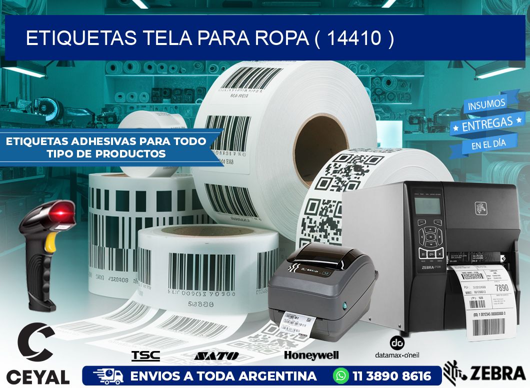 ETIQUETAS TELA PARA ROPA ( 14410 )