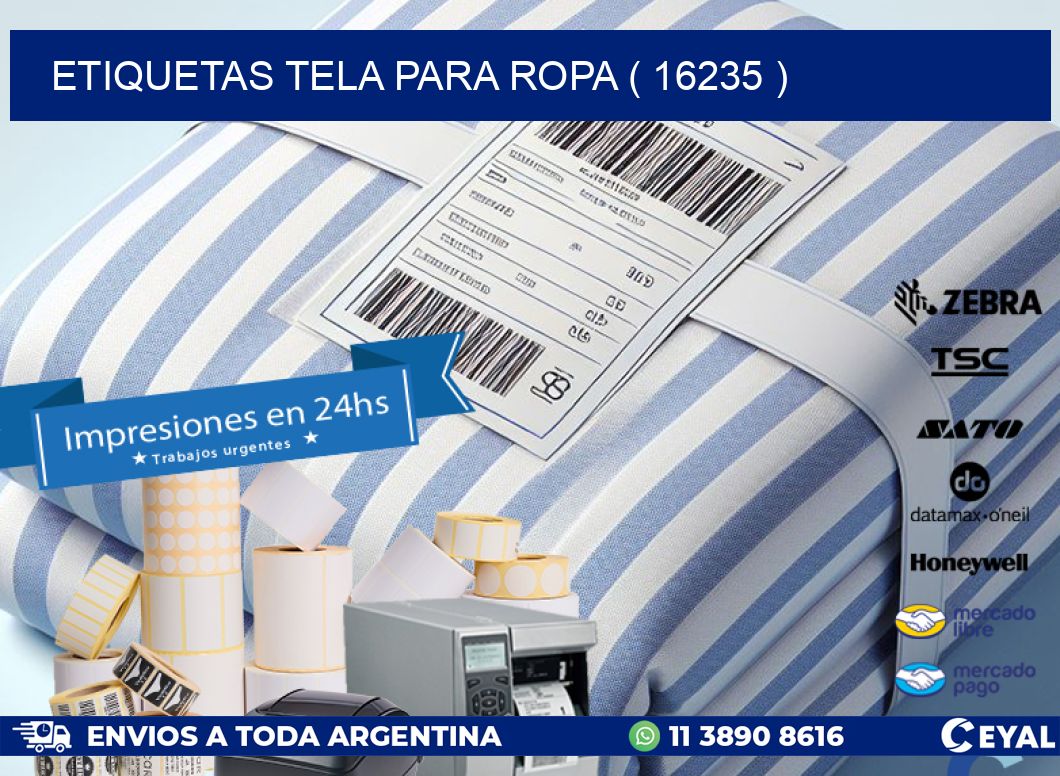 ETIQUETAS TELA PARA ROPA ( 16235 )
