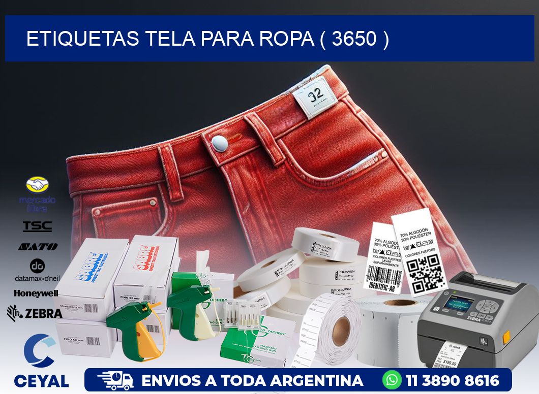 ETIQUETAS TELA PARA ROPA ( 3650 )