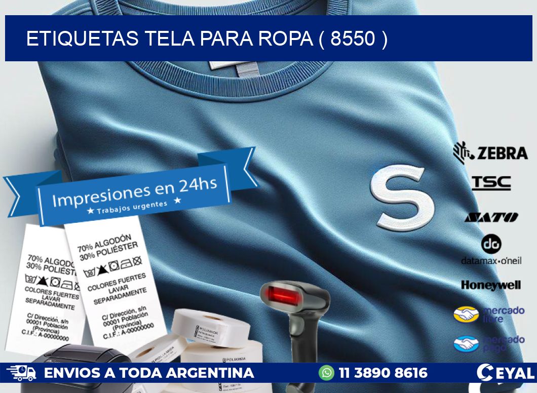 ETIQUETAS TELA PARA ROPA ( 8550 )