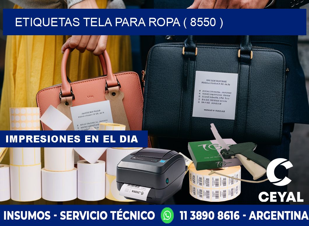 ETIQUETAS TELA PARA ROPA ( 8550 )