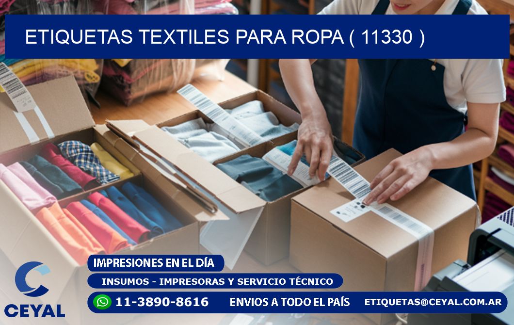ETIQUETAS TEXTILES PARA ROPA ( 11330 )