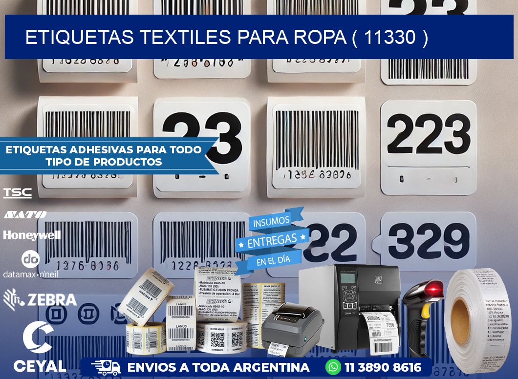 ETIQUETAS TEXTILES PARA ROPA ( 11330 )