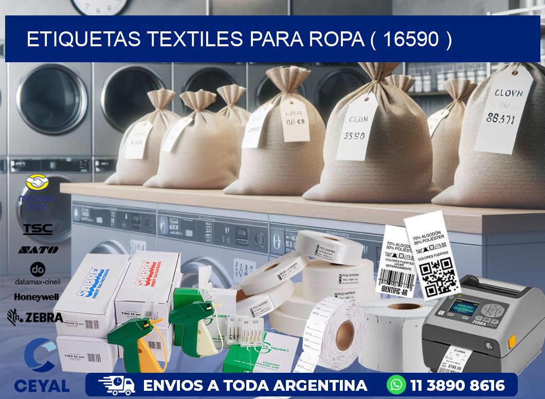 ETIQUETAS TEXTILES PARA ROPA ( 16590 )