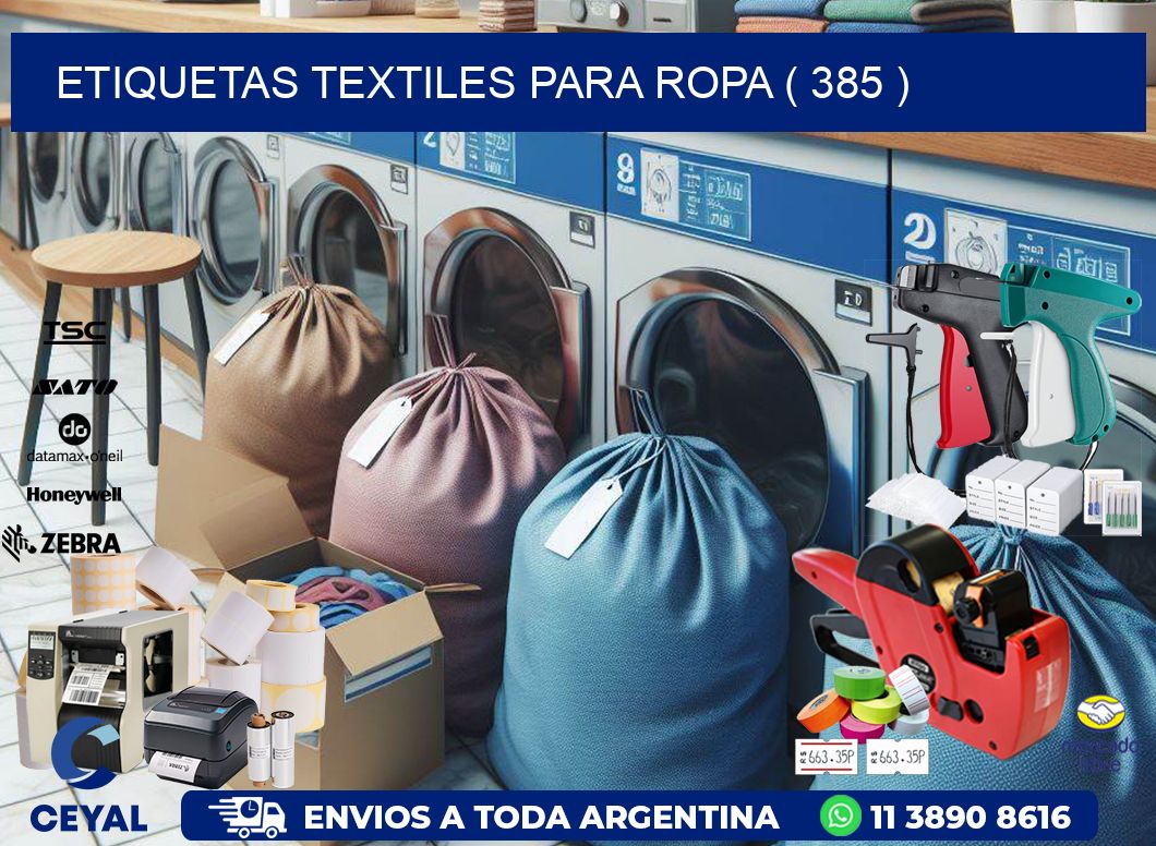 ETIQUETAS TEXTILES PARA ROPA ( 385 )