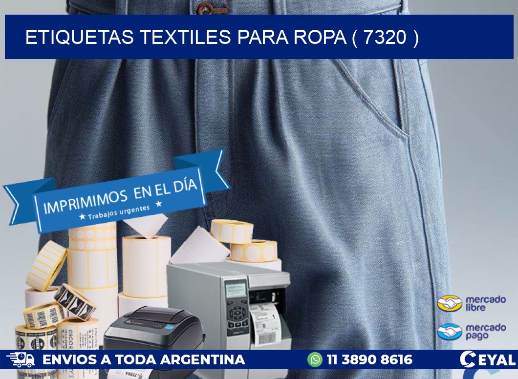 ETIQUETAS TEXTILES PARA ROPA ( 7320 )
