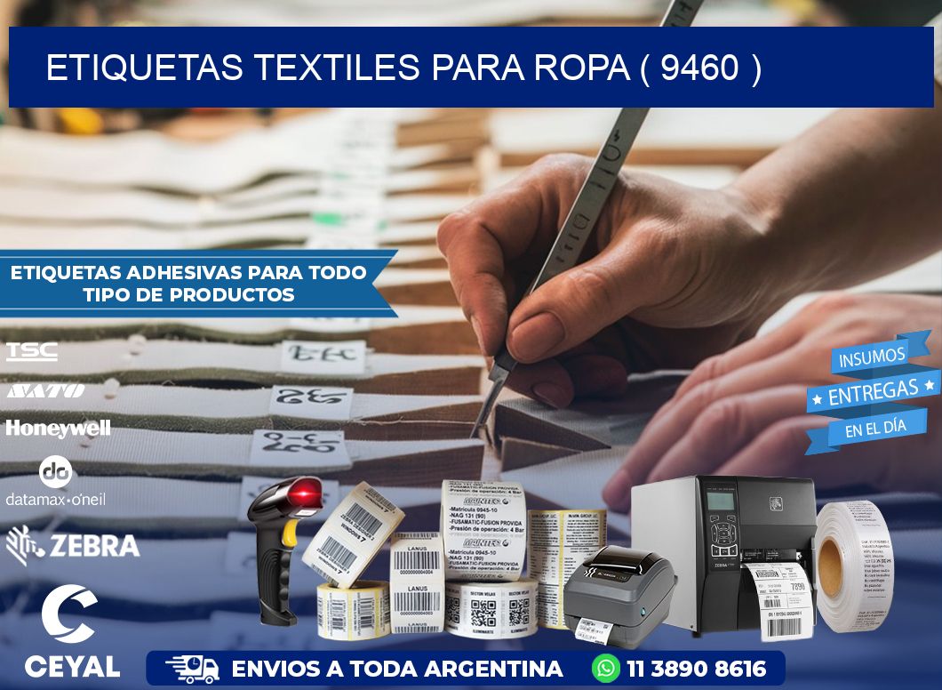 ETIQUETAS TEXTILES PARA ROPA ( 9460 )