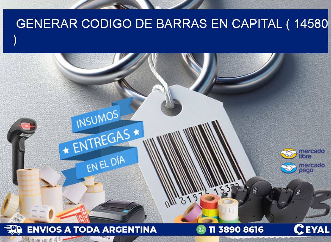 GENERAR CODIGO DE BARRAS EN CAPITAL ( 14580 )