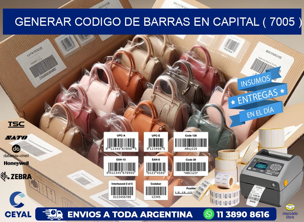 GENERAR CODIGO DE BARRAS EN CAPITAL ( 7005 )