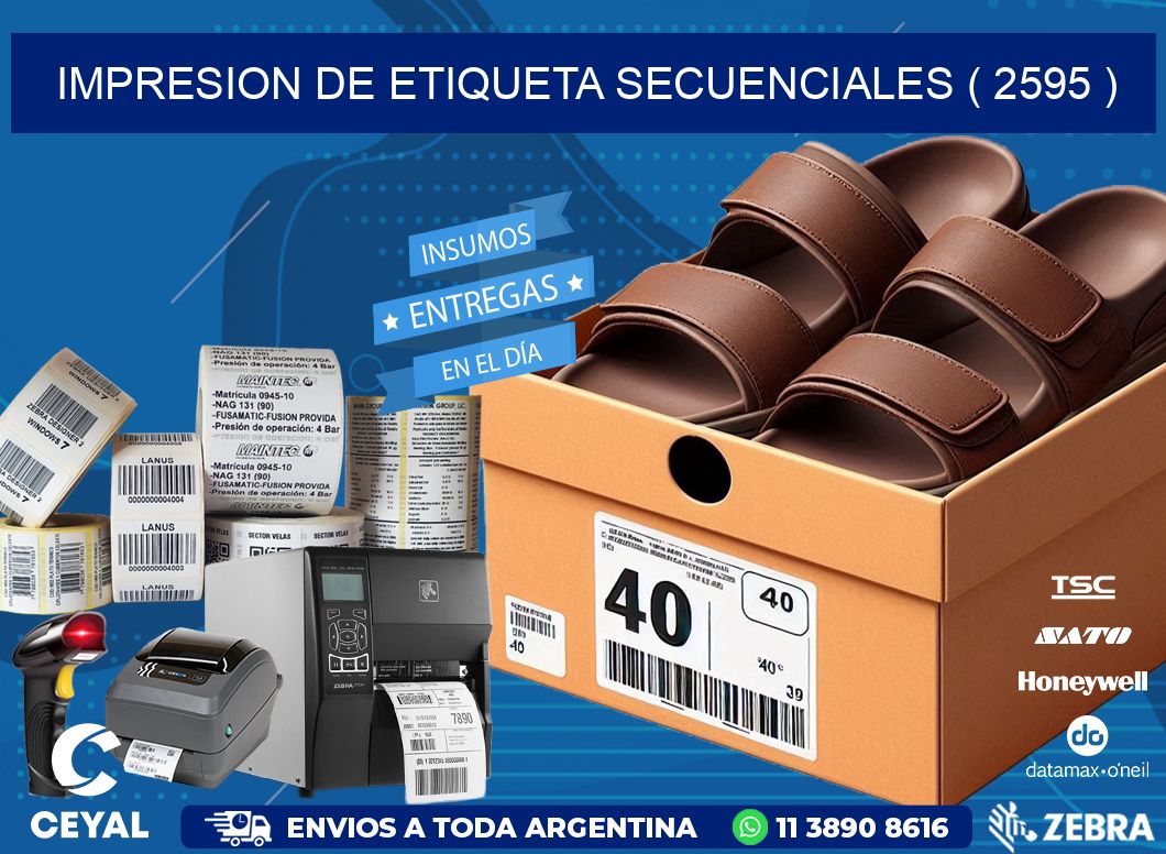 IMPRESION DE ETIQUETA SECUENCIALES ( 2595 )