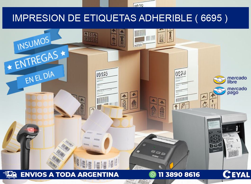 IMPRESION DE ETIQUETAS ADHERIBLE ( 6695 )