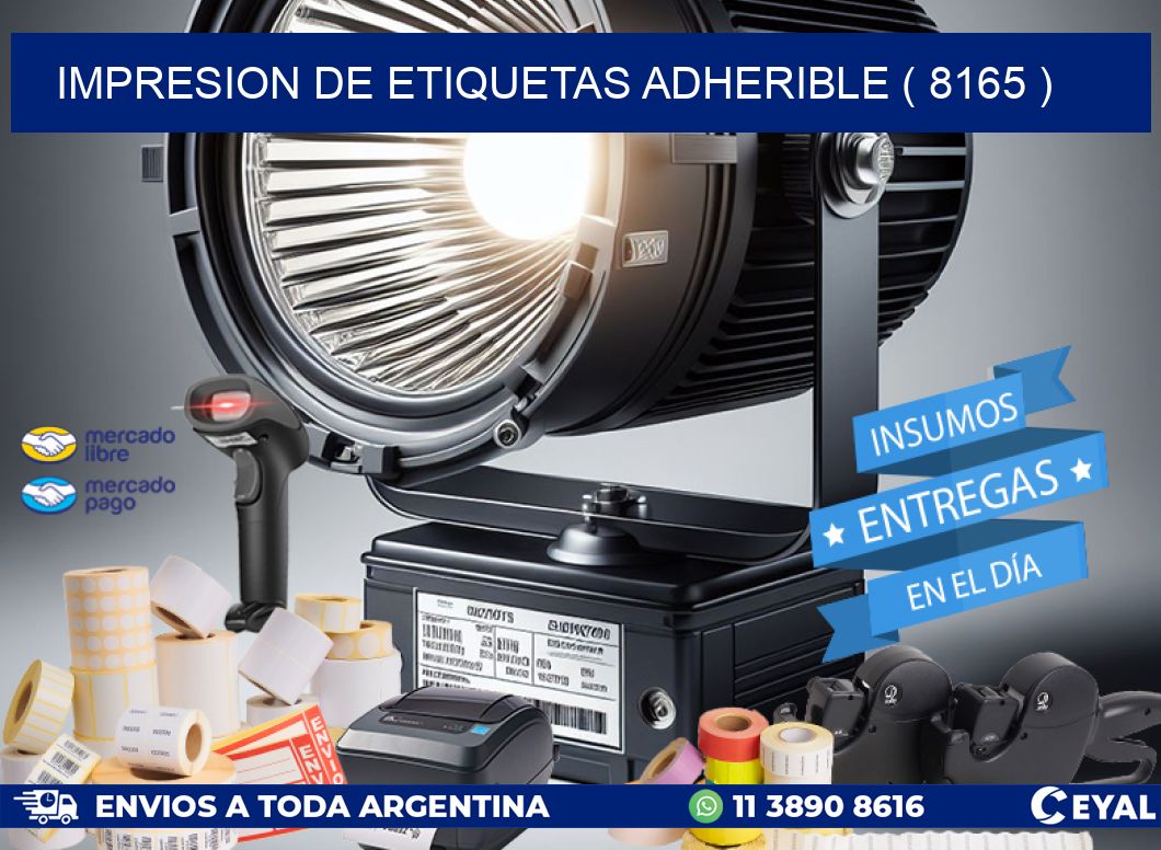 IMPRESION DE ETIQUETAS ADHERIBLE ( 8165 )