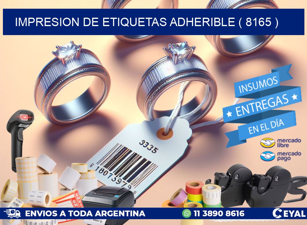 IMPRESION DE ETIQUETAS ADHERIBLE ( 8165 )