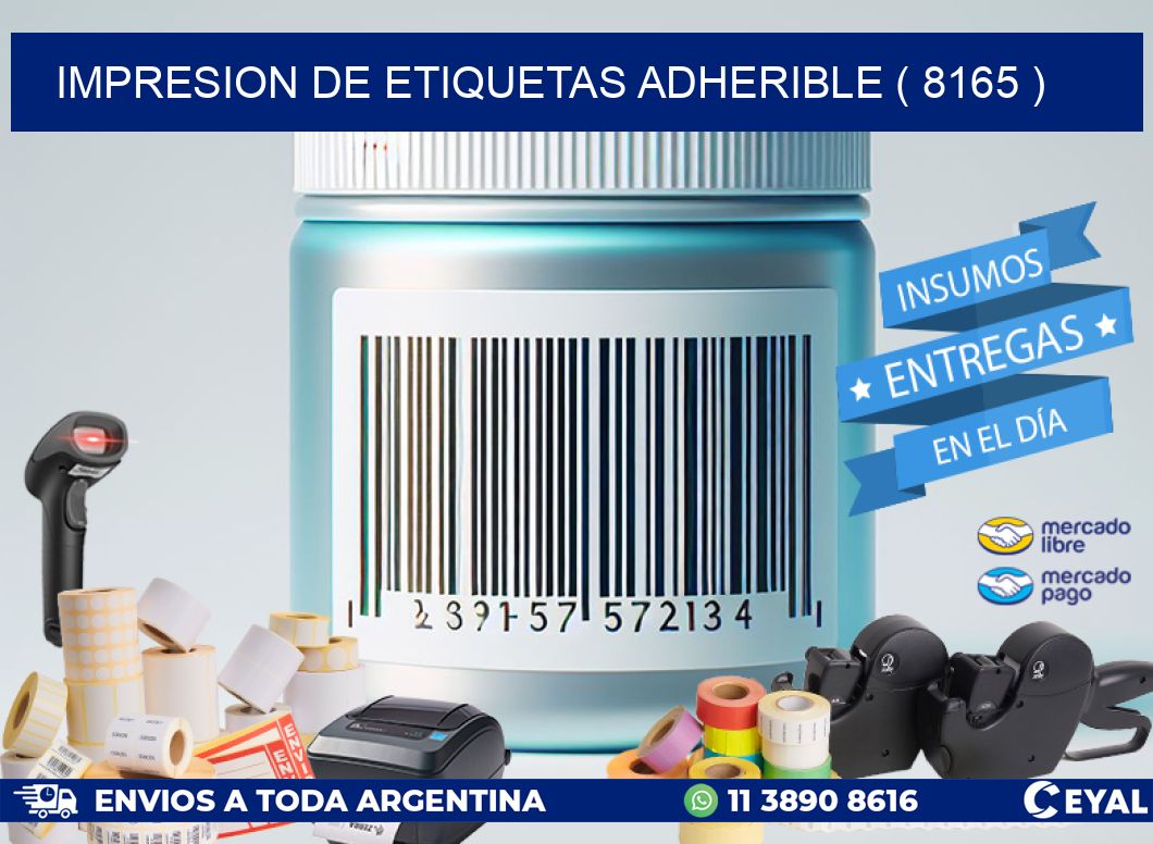 IMPRESION DE ETIQUETAS ADHERIBLE ( 8165 )