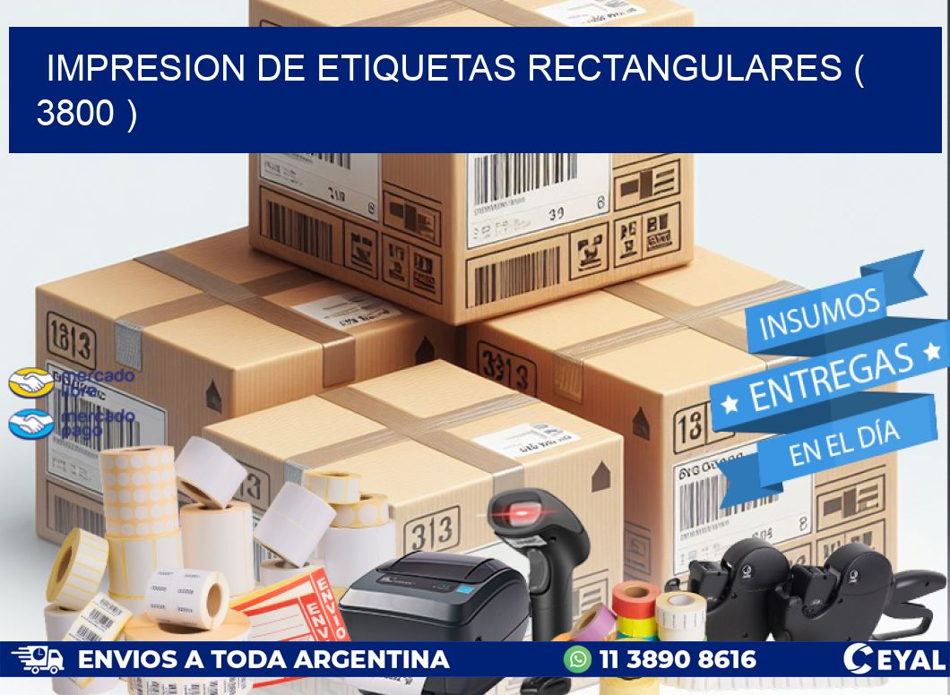 IMPRESION DE ETIQUETAS RECTANGULARES ( 3800 )