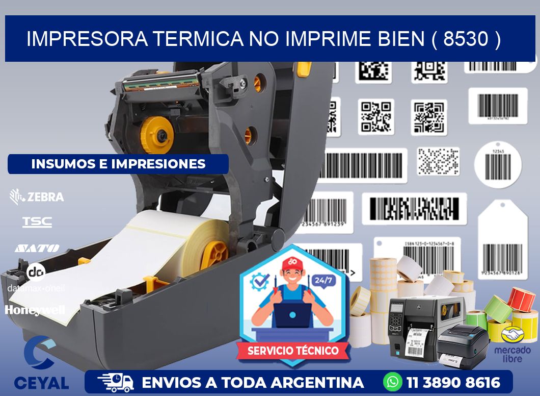 IMPRESORA TERMICA NO IMPRIME BIEN ( 8530 )