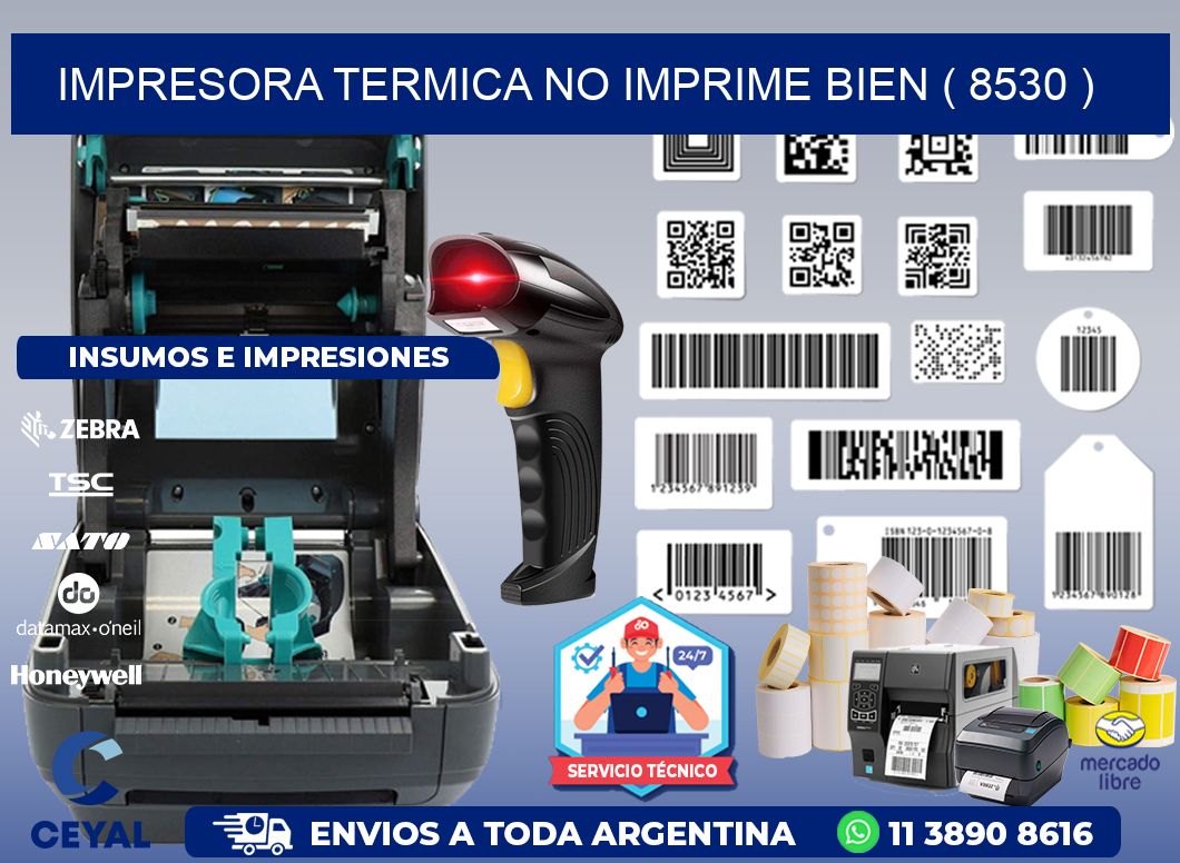 IMPRESORA TERMICA NO IMPRIME BIEN ( 8530 )