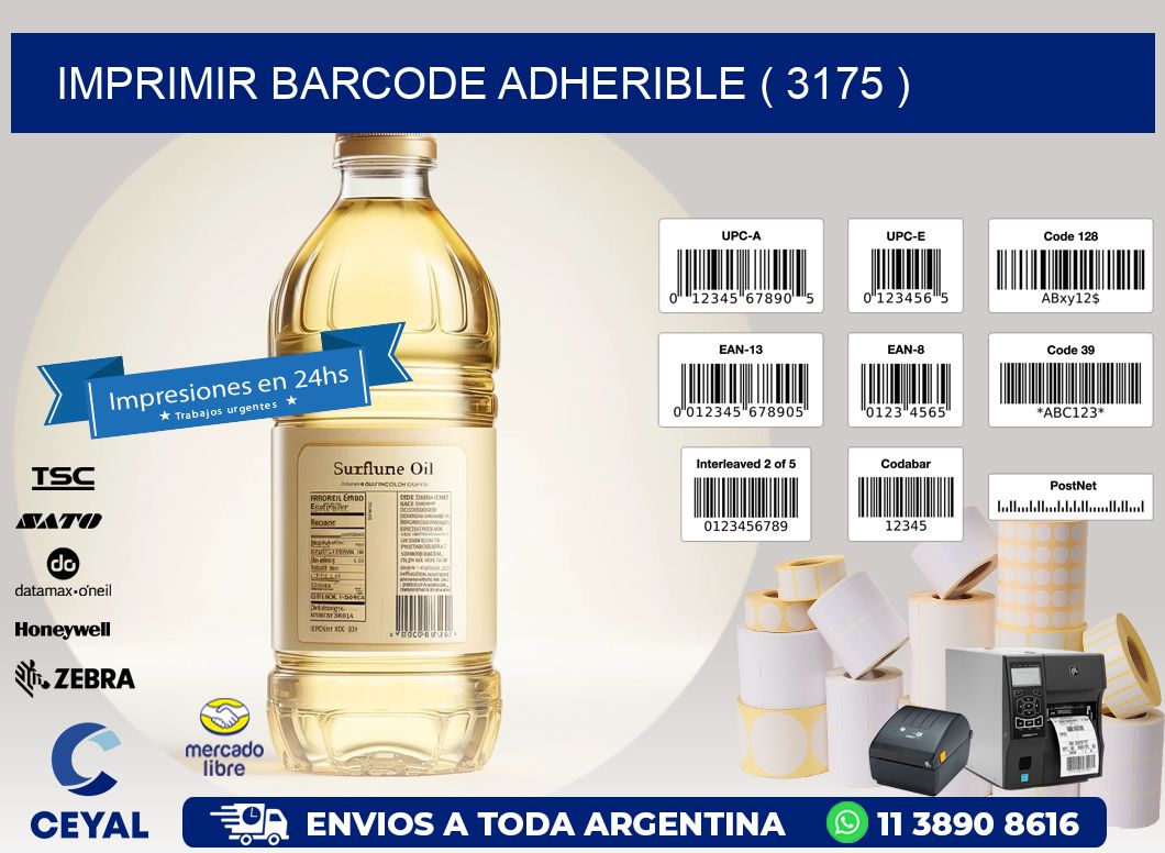 IMPRIMIR BARCODE ADHERIBLE ( 3175 )