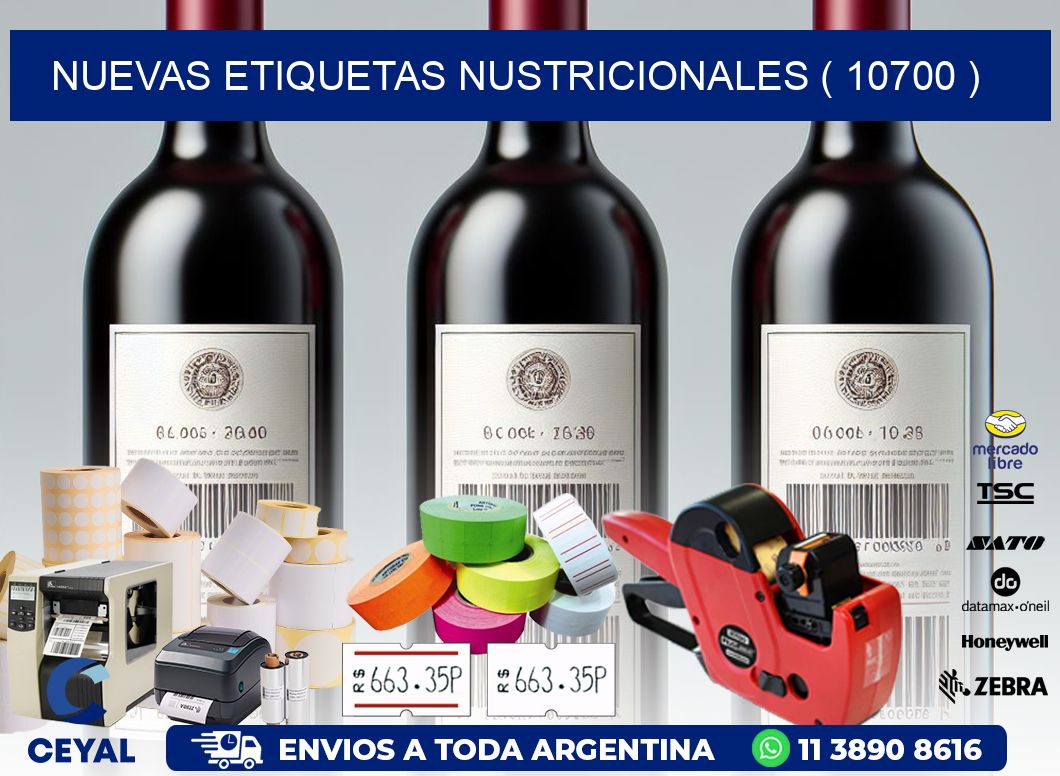 NUEVAS ETIQUETAS NUSTRICIONALES ( 10700 )