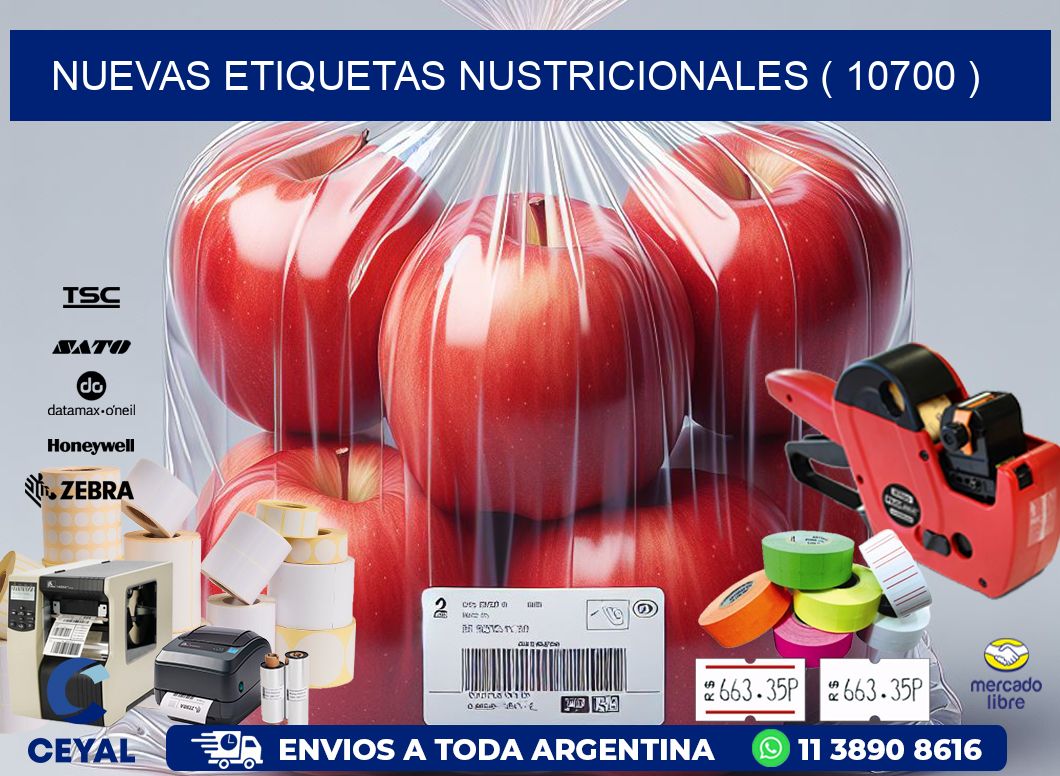 NUEVAS ETIQUETAS NUSTRICIONALES ( 10700 )