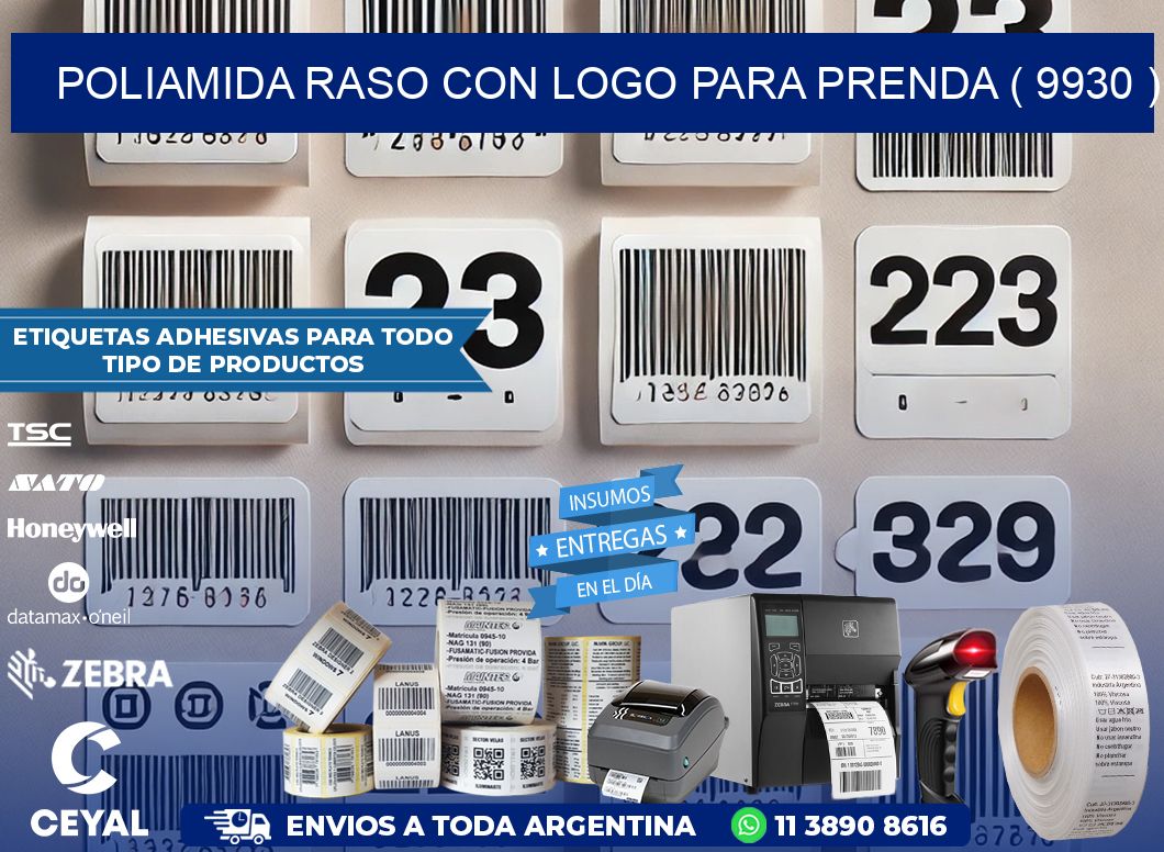 POLIAMIDA RASO CON LOGO PARA PRENDA ( 9930 )