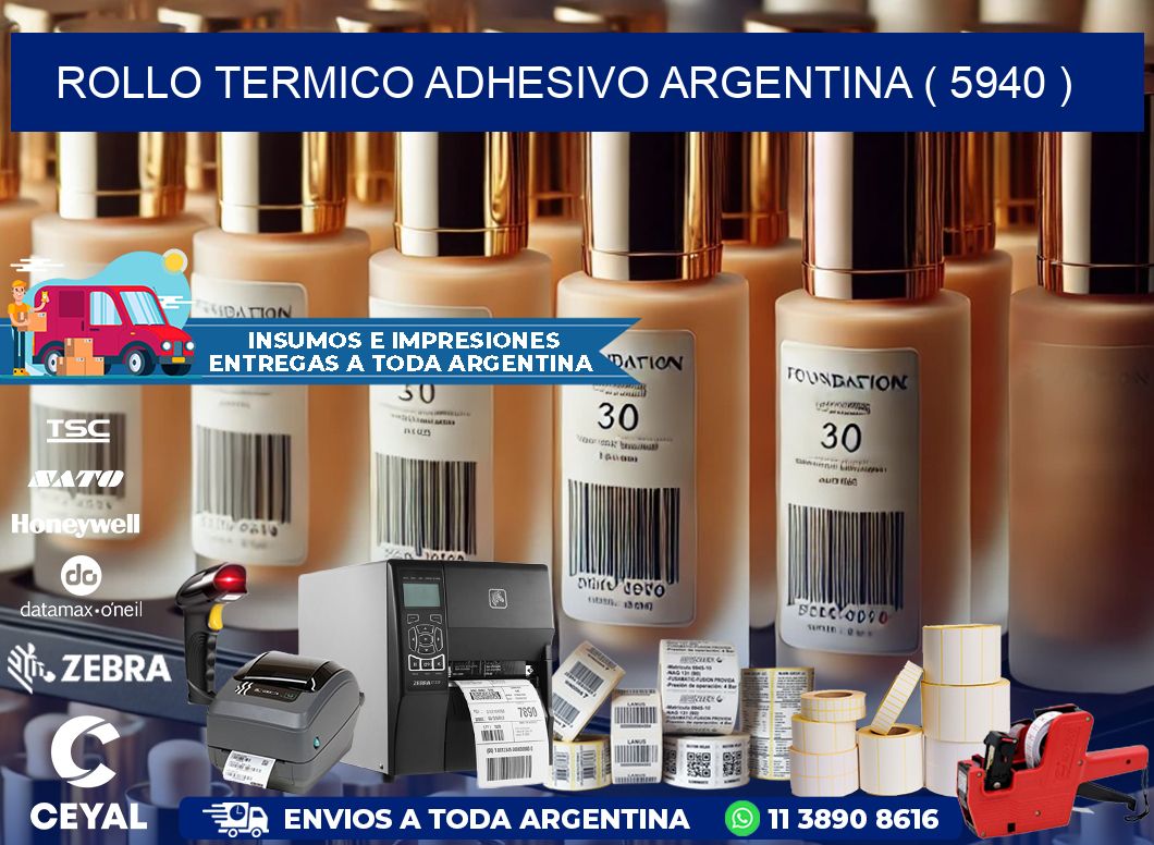 ROLLO TERMICO ADHESIVO ARGENTINA ( 5940 )