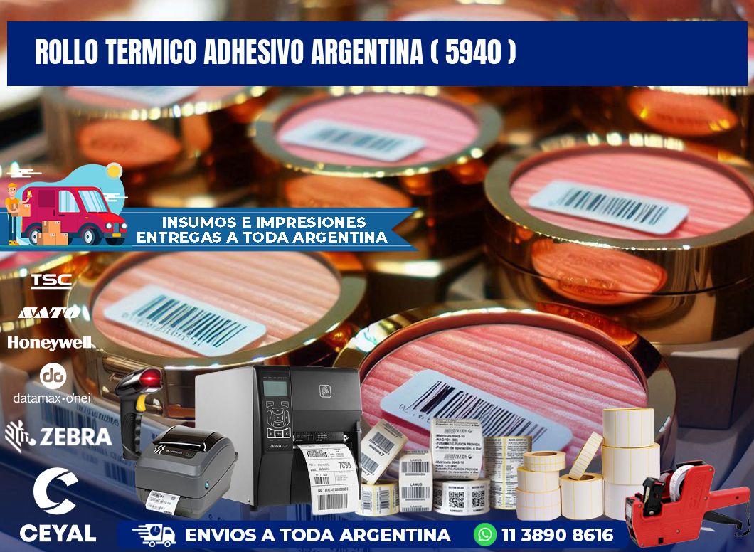 ROLLO TERMICO ADHESIVO ARGENTINA ( 5940 )