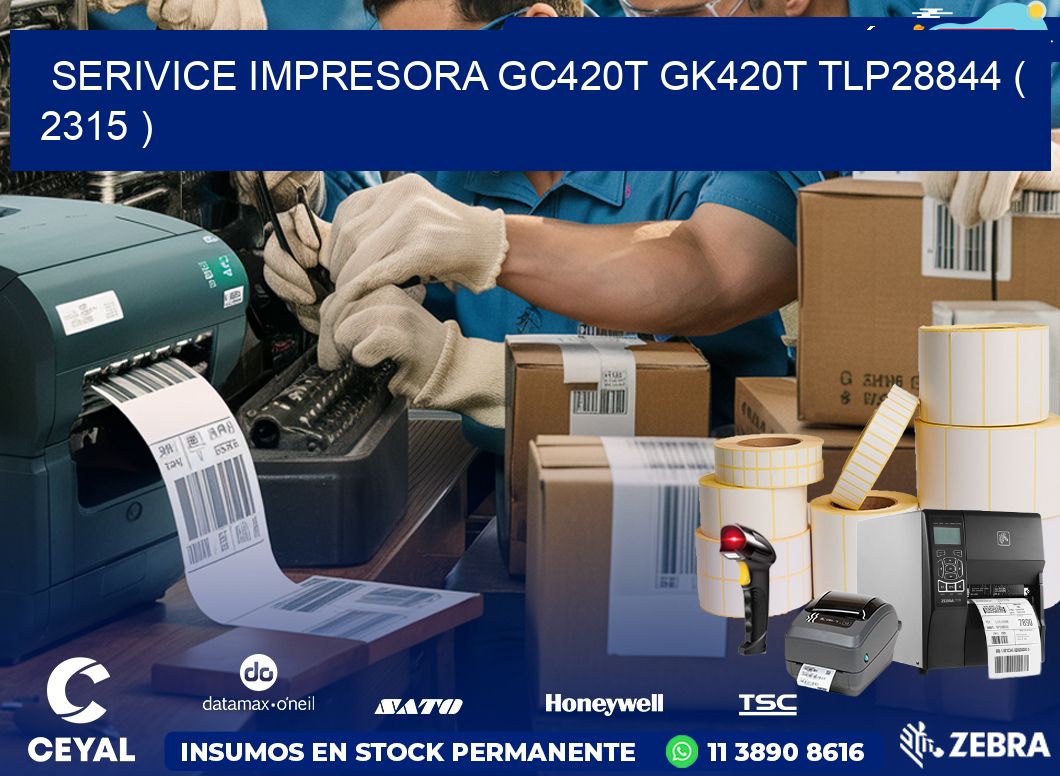 SERIVICE IMPRESORA GC420T GK420T TLP28844 ( 2315 )