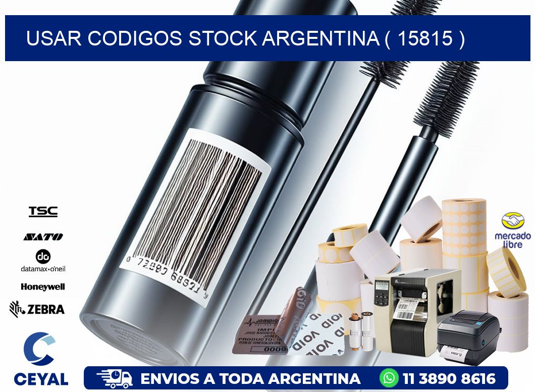 USAR CODIGOS STOCK ARGENTINA ( 15815 )