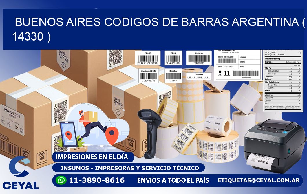 buenos aires codigos de barras argentina ( 14330 )