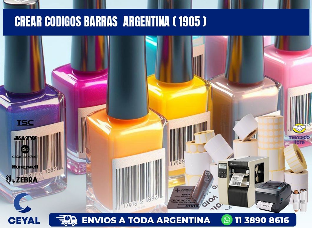 crear codigos barras  argentina ( 1905 )