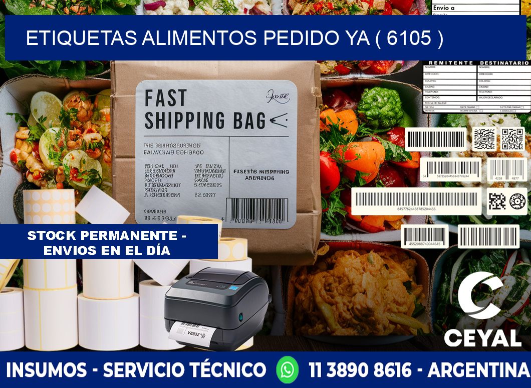 etiquetas alimentos pedido ya ( 6105 )