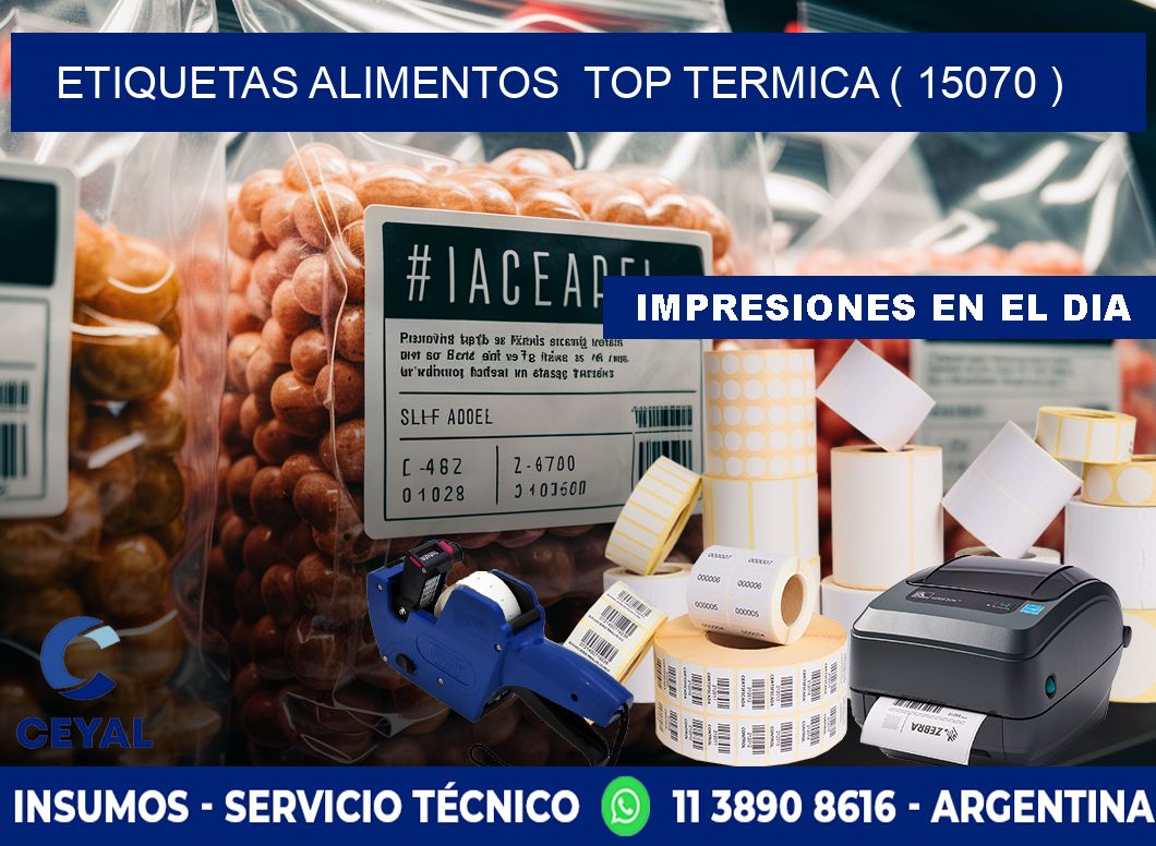 etiquetas alimentos  top termica ( 15070 )