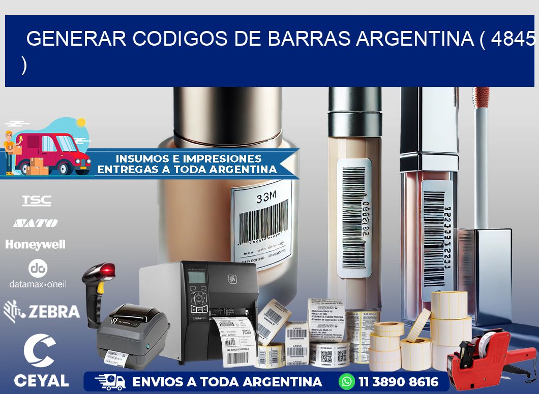 generar codigos de barras argentina ( 4845 )