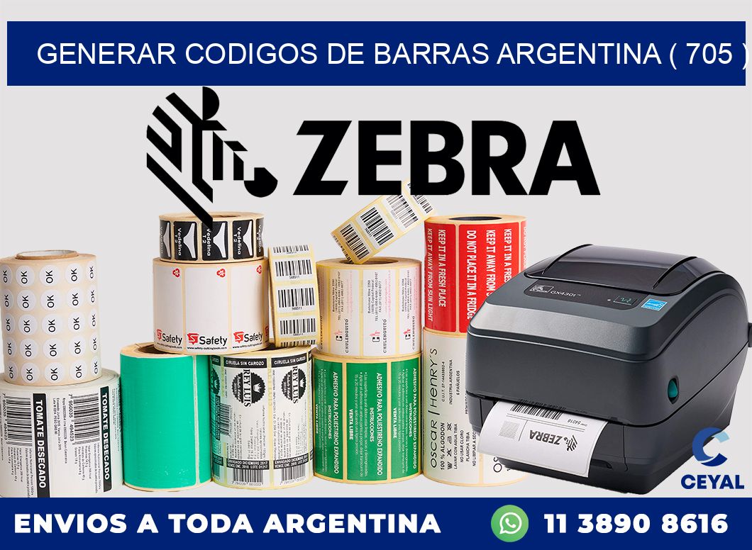 generar codigos de barras argentina ( 705 )