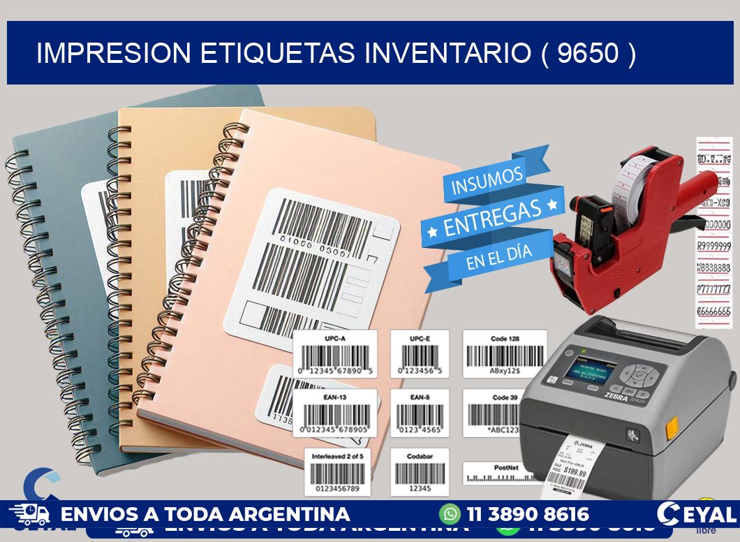 impresion etiquetas inventario ( 9650 )