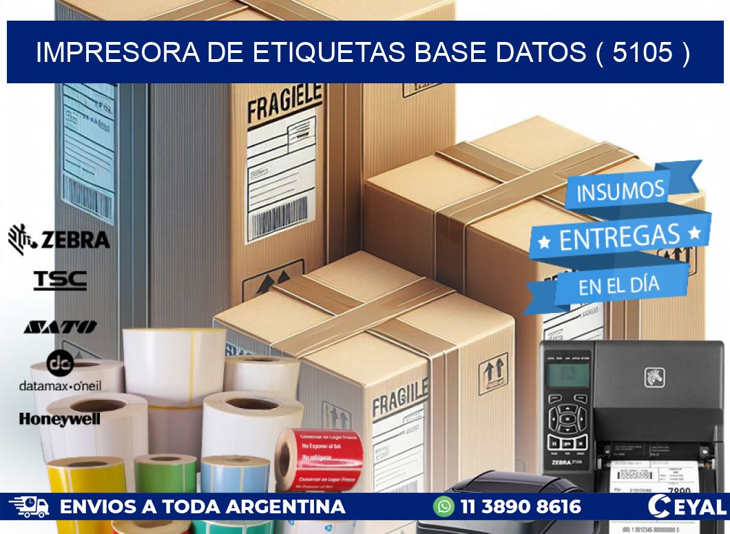 impresora de etiquetas base datos ( 5105 )