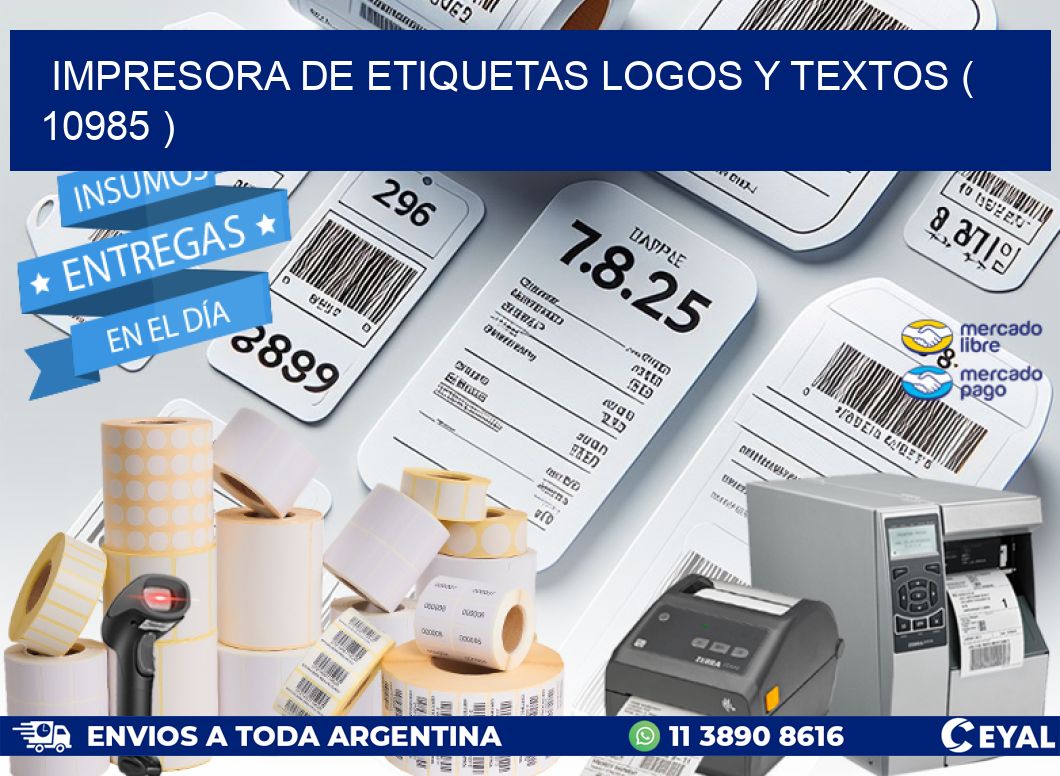 impresora de etiquetas logos y textos ( 10985 )
