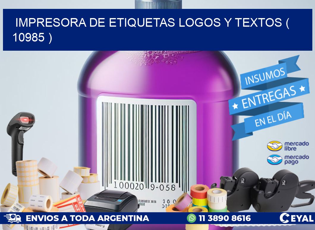 impresora de etiquetas logos y textos ( 10985 )