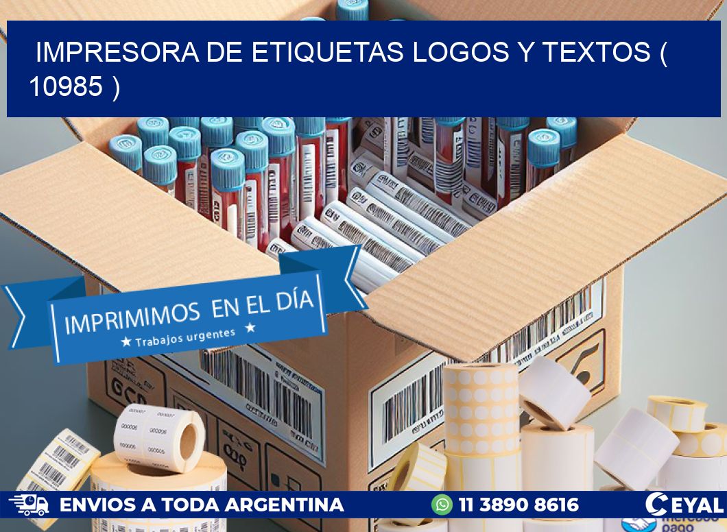 impresora de etiquetas logos y textos ( 10985 )