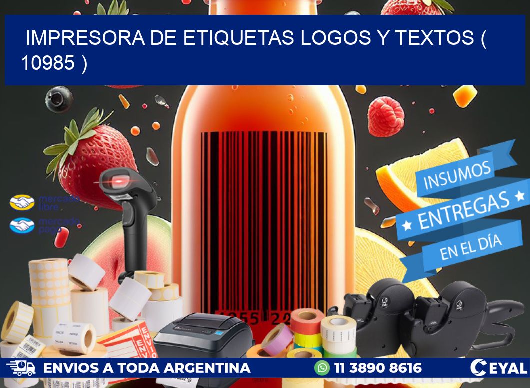 impresora de etiquetas logos y textos ( 10985 )
