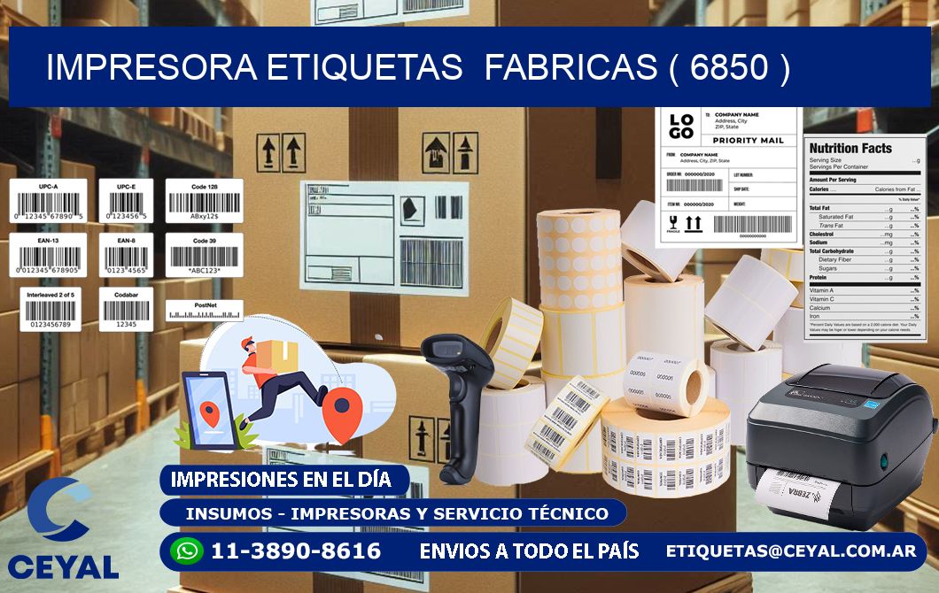 impresora etiquetas fabricas ( 6850 )