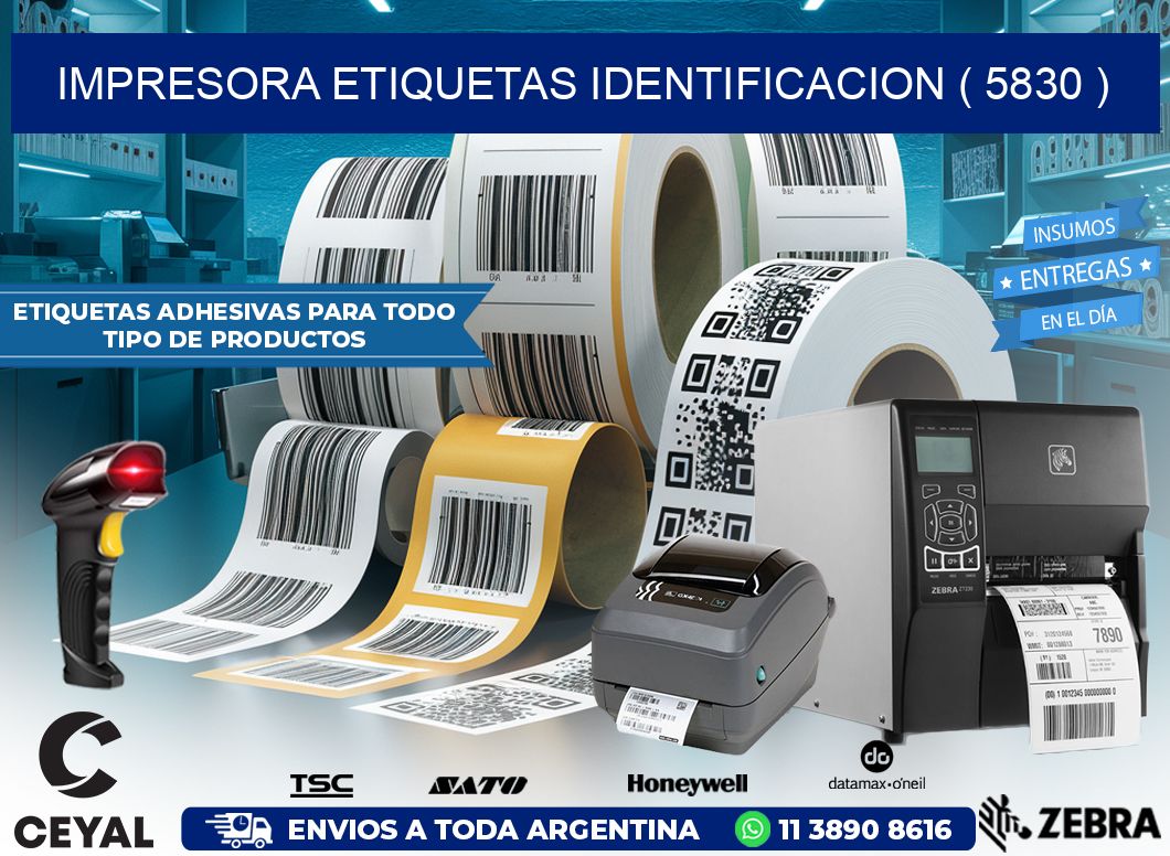 impresora etiquetas identificacion ( 5830 )