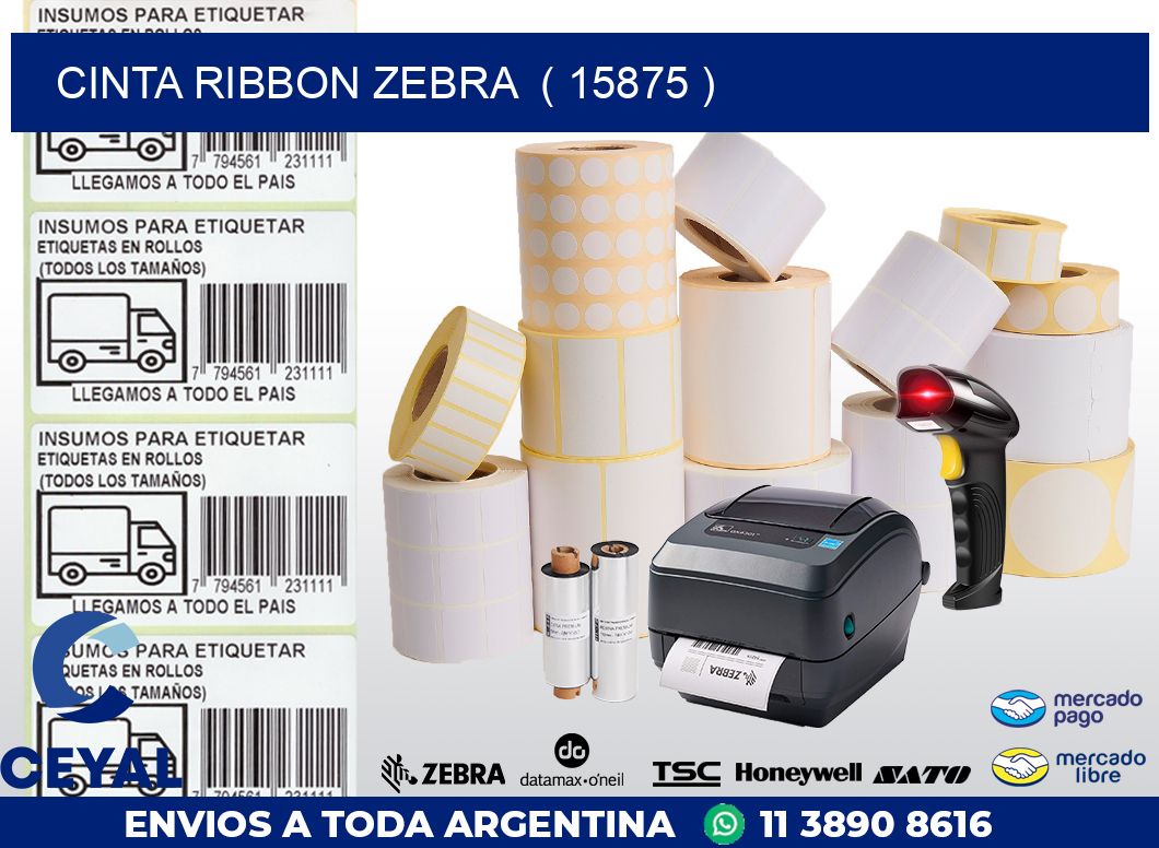 CINTA RIBBON ZEBRA  ( 15875 )