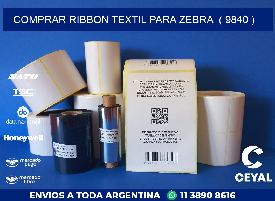 COMPRAR RIBBON TEXTIL PARA ZEBRA  ( 9840 )