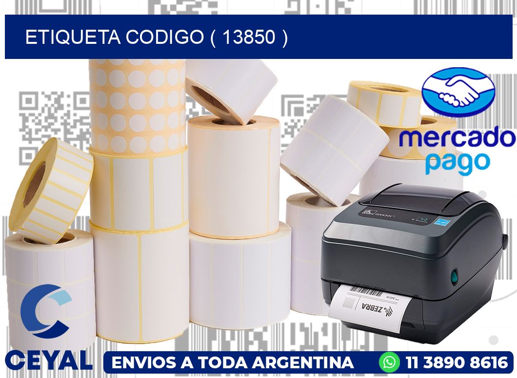 ETIQUETA CODIGO ( 13850 )