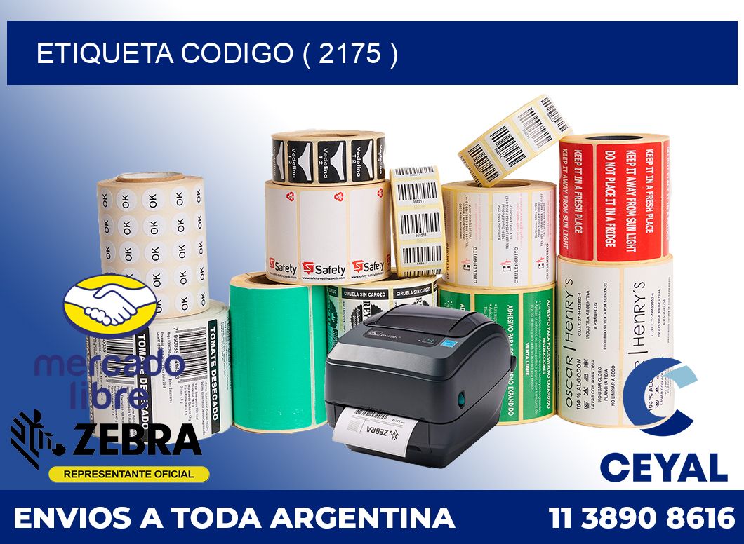 ETIQUETA CODIGO ( 2175 )