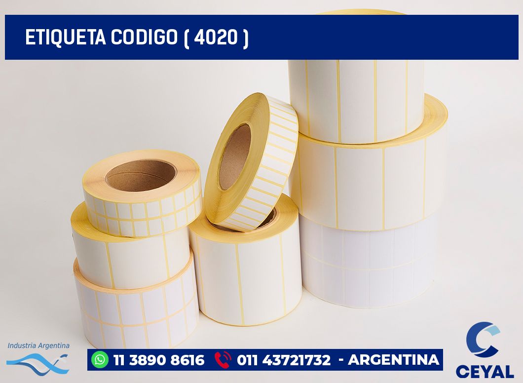 ETIQUETA CODIGO ( 4020 )