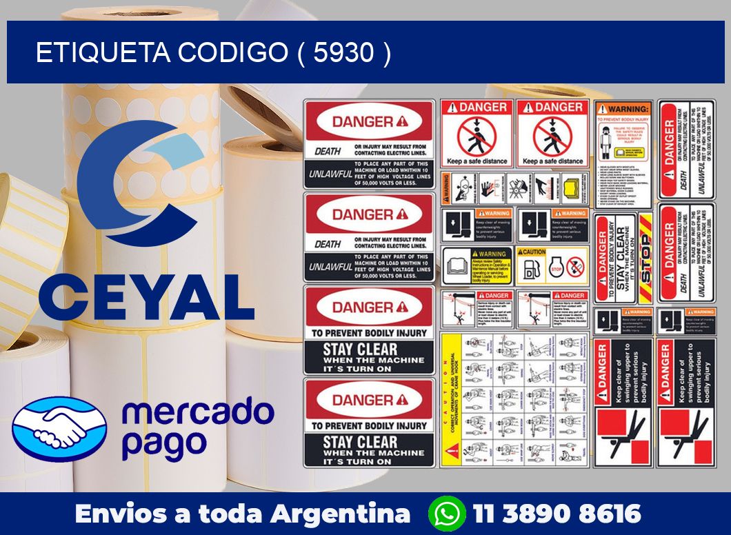 ETIQUETA CODIGO ( 5930 )